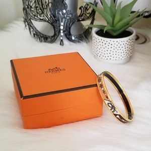 Authentic Hermes enamel bangle bracelet